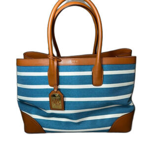 Lauren Ralph Lauren Fairfield City Striped Tote